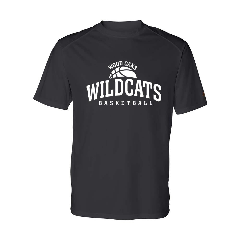 BASKETBALL PERFORMANCE TEE ~ WOOD OAKS ATHLETICS ~ youth & adult ~ classic fit