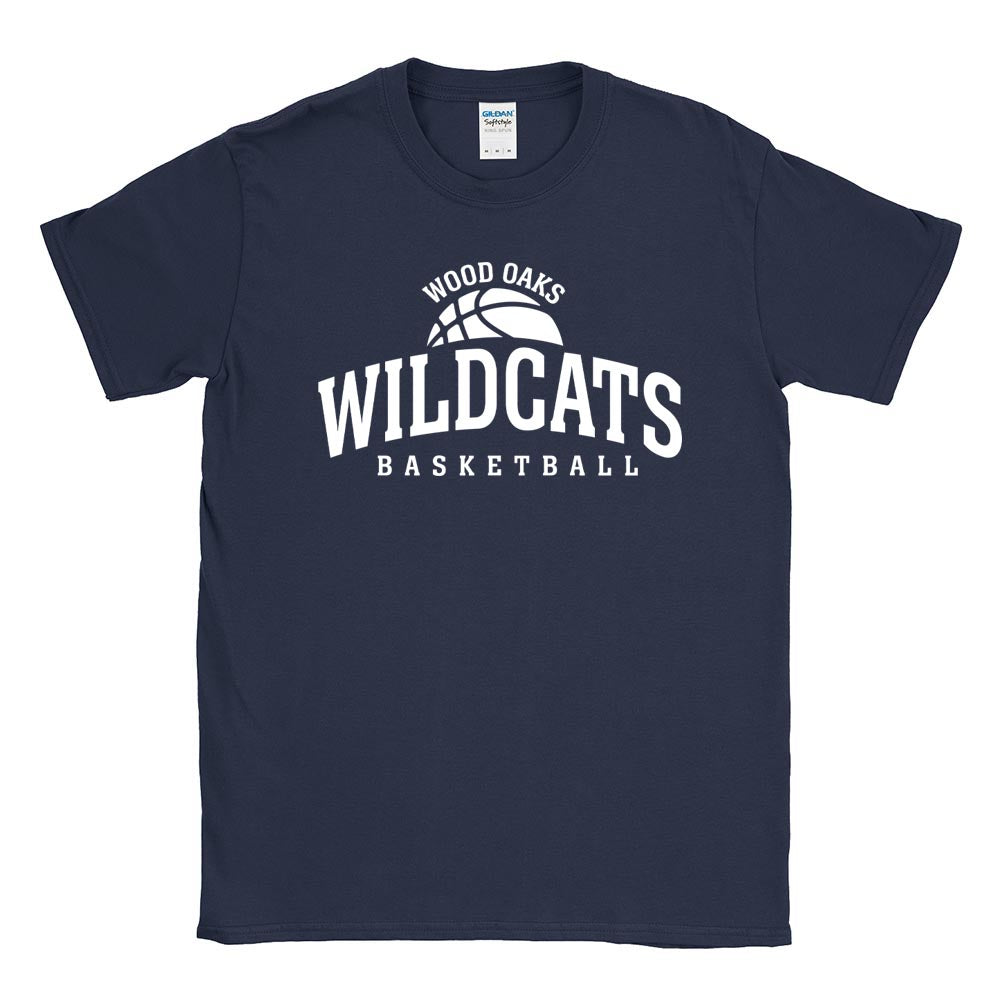 Basketball ~ Cotton T-Shirt ~ Wood Oaks Athletics