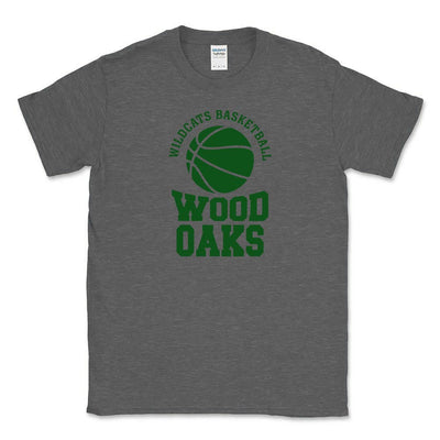 Basketball Stack ~ Cotton T-Shirt ~ Wood Oaks Athletics