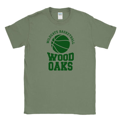 Basketball Stack ~ Cotton T-Shirt ~ Wood Oaks Athletics