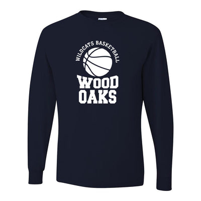 Basketball ~ Long Sleeve Dripower T-Shirt ~ Wood Oaks Athletics