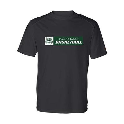 Basketball Horizontal ~ Performance T-Shirt ~ Wood Oaks Athletics