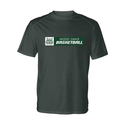 Basketball Horizontal ~ Performance T-Shirt ~ Wood Oaks Athletics