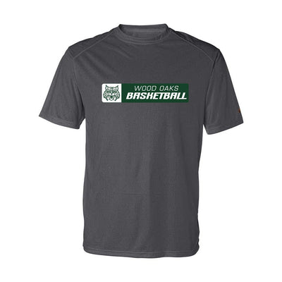 Basketball Horizontal ~ Performance T-Shirt ~ Wood Oaks Athletics
