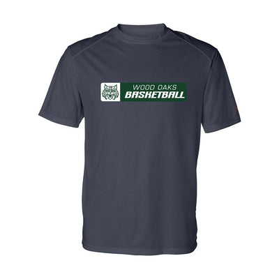 Basketball Horizontal ~ Performance T-Shirt ~ Wood Oaks Athletics