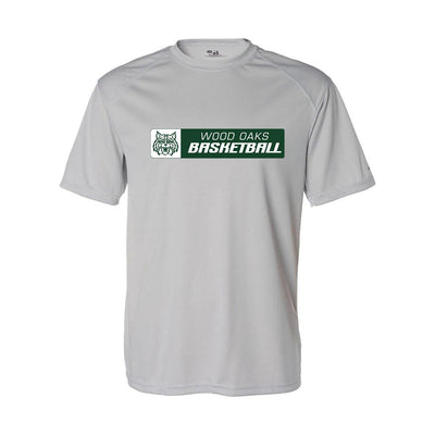 Basketball Horizontal ~ Performance T-Shirt ~ Wood Oaks Athletics