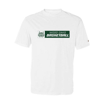 Basketball Horizontal ~ Performance T-Shirt ~ Wood Oaks Athletics