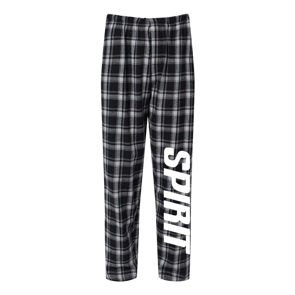 Spirit Flannel Pants ~ Wood Oaks Athletics-black white plaid