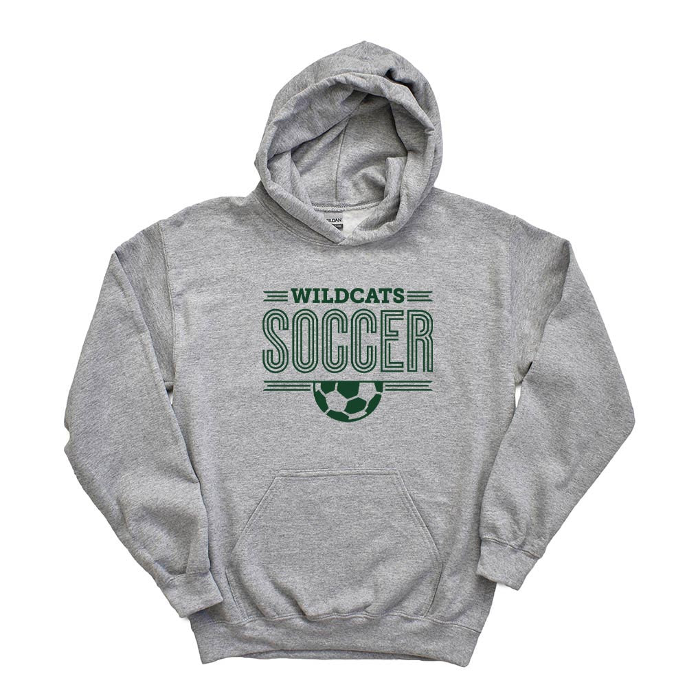 SOCCER HOODIE ~ WOOD OAKS ATHLETICS ~ youth and adult ~ classic fit