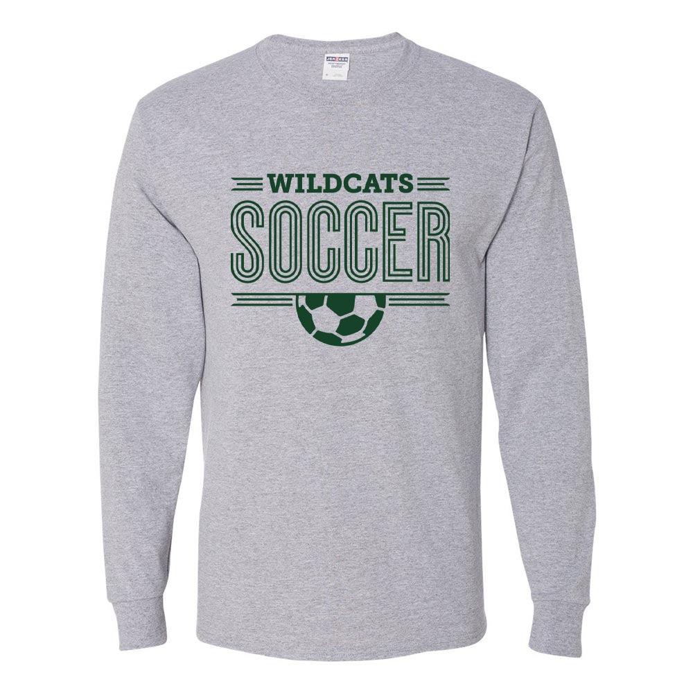 SOCCER LONG SLEEVE DRIPOWER TEE ~ WOOD OAKS ATHLETICS ~ youth and adult ~ classic fit