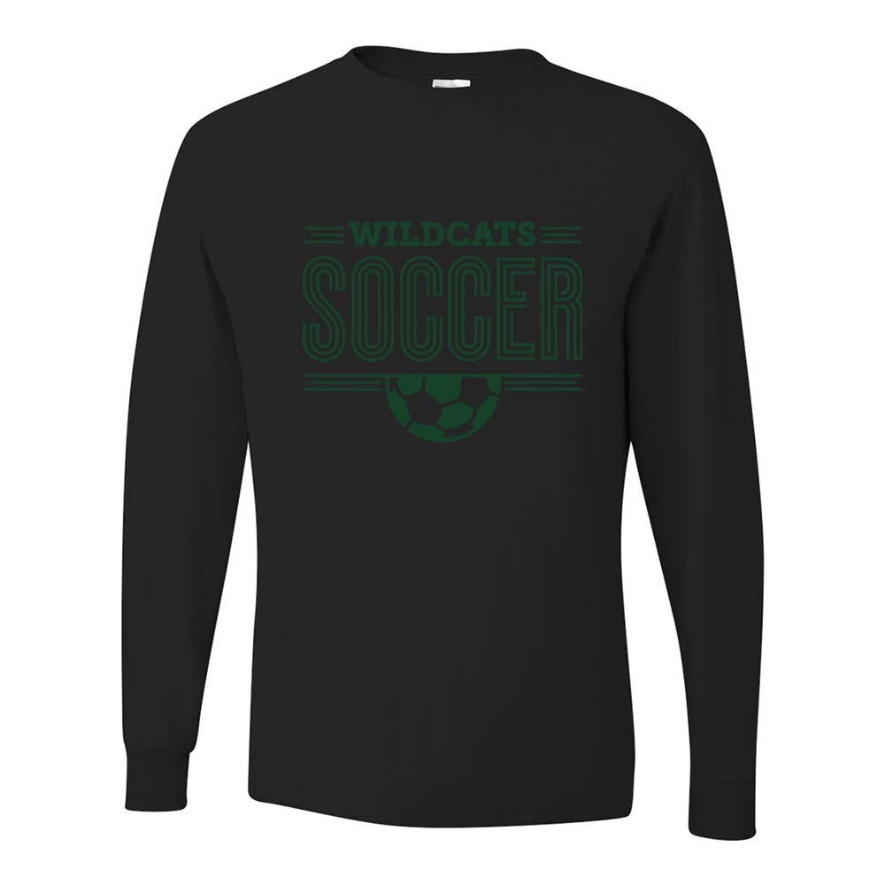 Soccer ~ Long Sleeve 50/50 T-Shirt ~ Wood Oaks Athletics