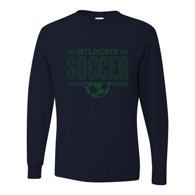 Soccer ~ Long Sleeve 50/50 T-Shirt ~ Wood Oaks Athletics