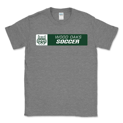 Soccer Horizontal ~ Cotton T-Shirt ~ Wood Oaks Athletics