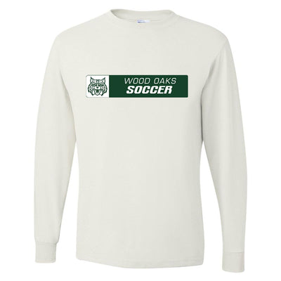 Soccer Horizontal ~ Long Sleeve 50/50 T-Shirt ~ Wood Oaks Athletics