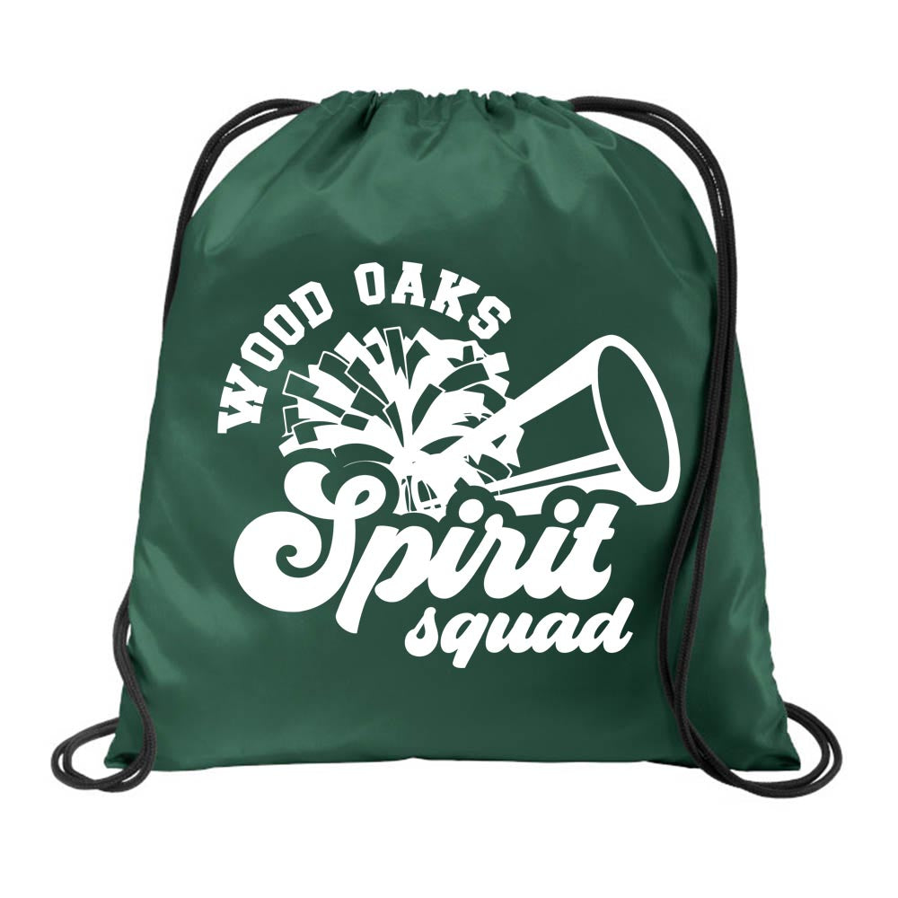 SPIRIT SQUAD DRAWSTRING BACKPACK ~ WOOD OAKS ATHLETICS