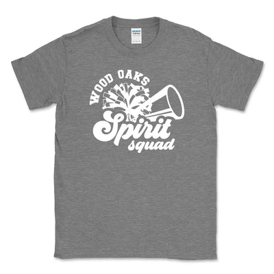 Spirit Squad Script ~ Cotton T-Shirt ~ Wood Oaks Athletics