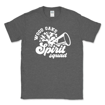 Spirit Squad Script ~ Cotton T-Shirt ~ Wood Oaks Athletics