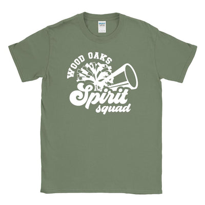 Spirit Squad Script ~ Cotton T-Shirt ~ Wood Oaks Athletics