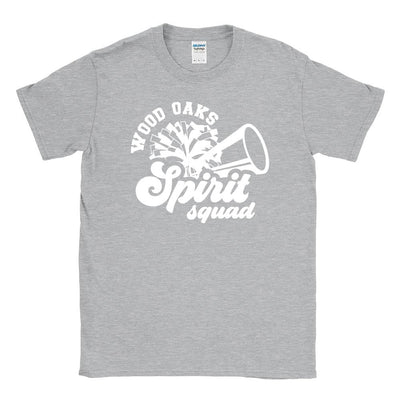 Spirit Squad Script ~ Cotton T-Shirt ~ Wood Oaks Athletics