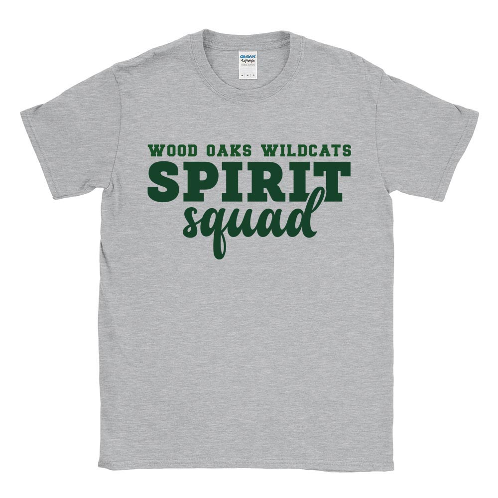Spirit Squad ~ Cotton T-Shirt ~ Wood Oaks Athletics
