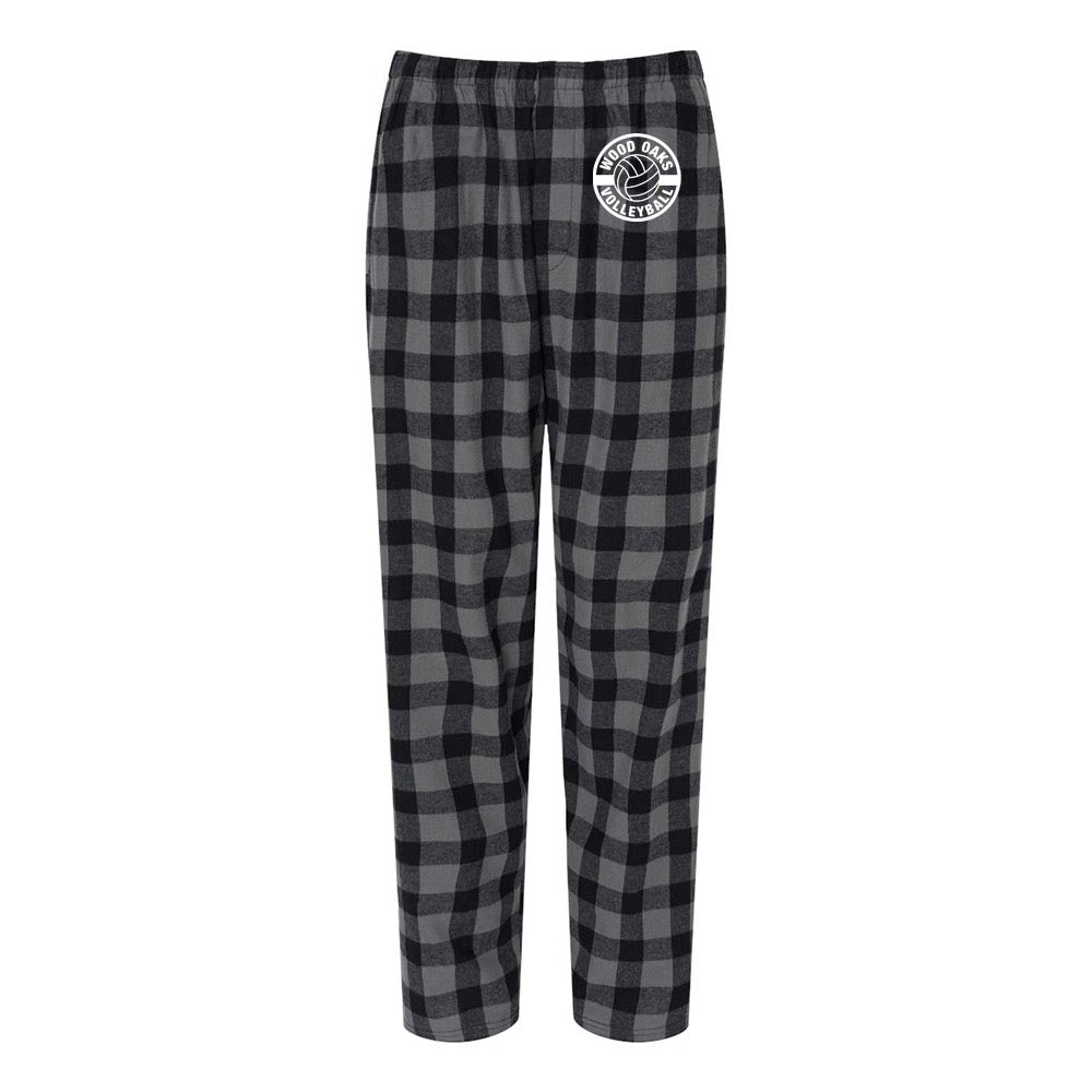 VOLLEYBALL FLANNEL PANTS ~ WOOD OAKS ATHLETICS ~  juniors and adult ~  classic fit