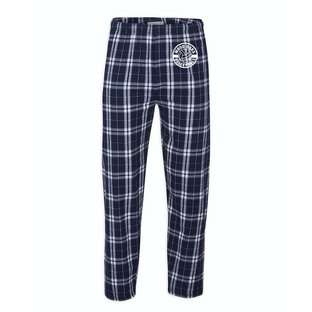 VOLLEYBALL FLANNEL PANTS ~ WOOD OAKS ATHLETICS ~  youth & adult ~ classic fit