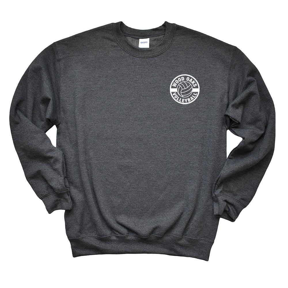 VOLLEYBALL SWEATSHIRT ~ WOOD OAKS ATHLETICS ~ youth & adult ~ classic unisex fit