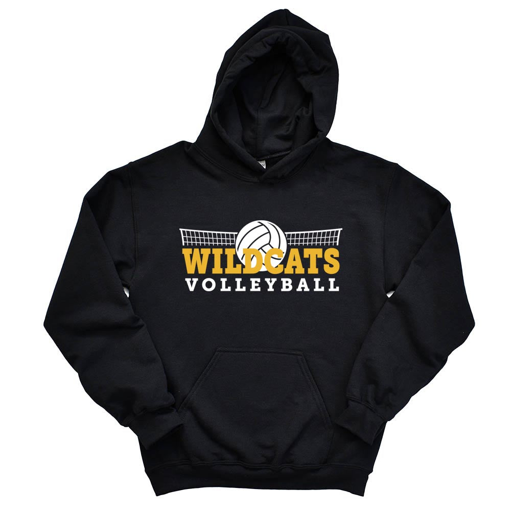 VOLLEYBALL HOODIE ~ WOOD OAKS ATHLETICS ~ youth and adult ~ classic fit