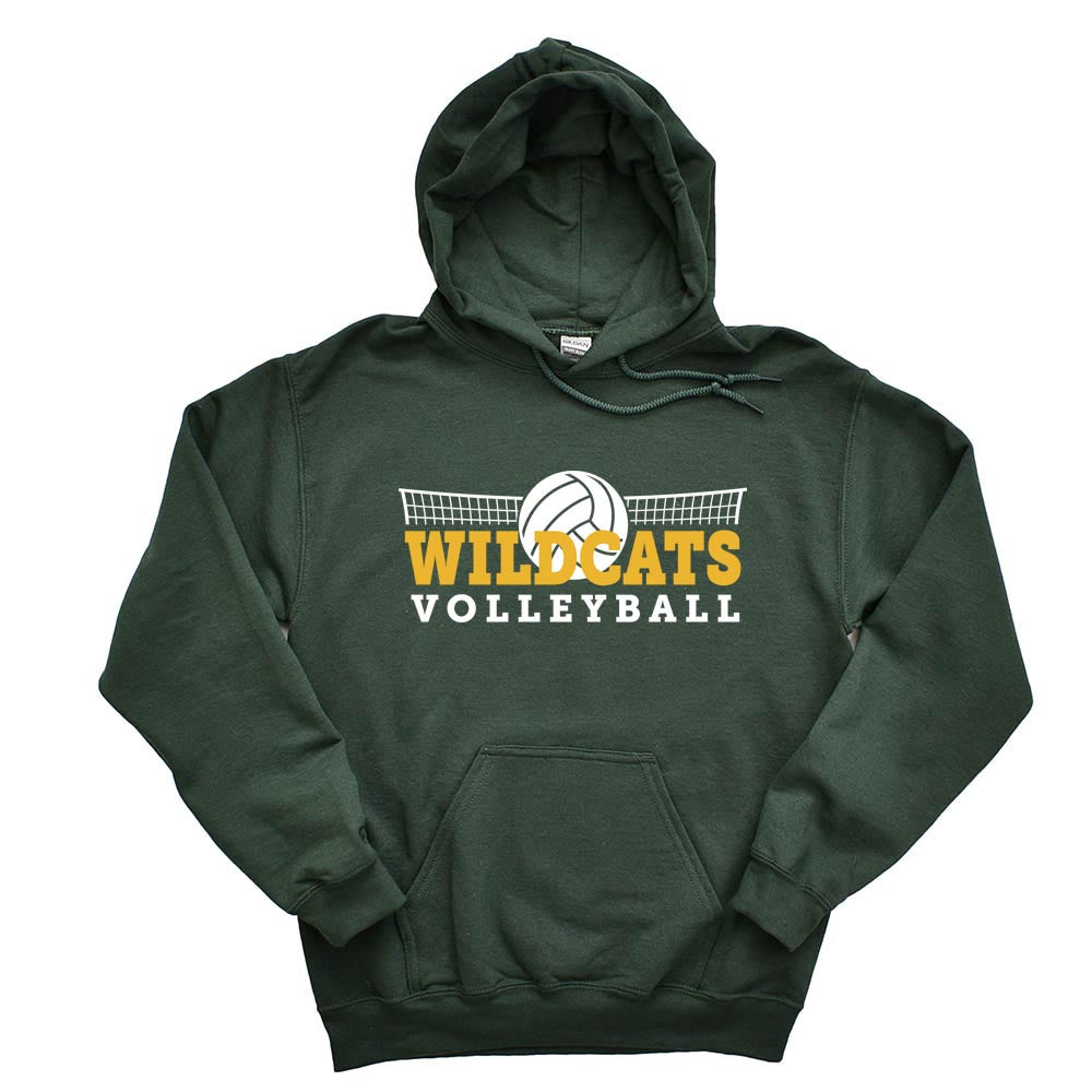 VOLLEYBALL HOODIE ~ WOOD OAKS ATHLETICS ~ youth & adult ~ classic unisex fit