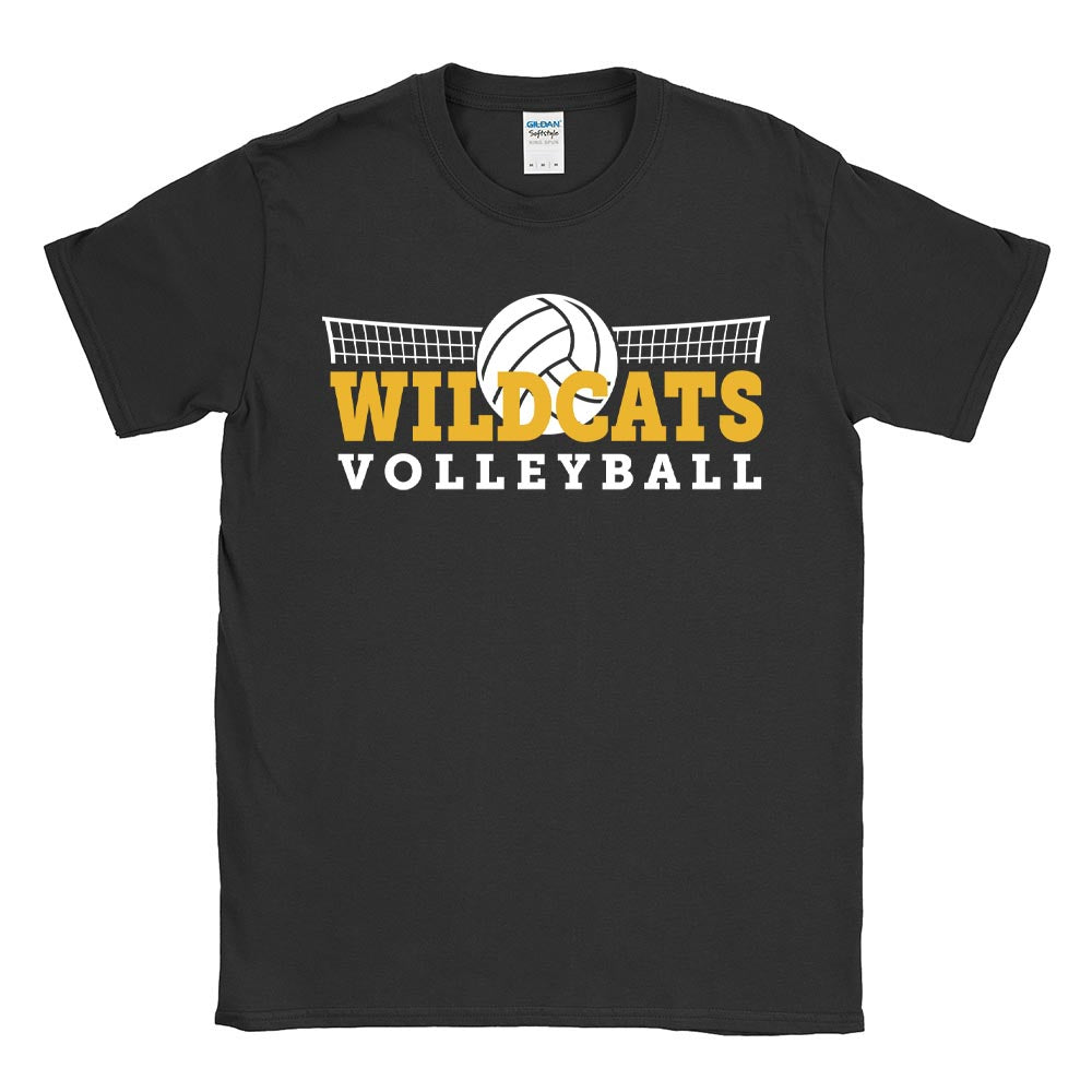 VOLLEYBALL SOFTSTYLE TEE ~ WOOD OAKS ATHLETICS ~ youth and adult ~ classic fit