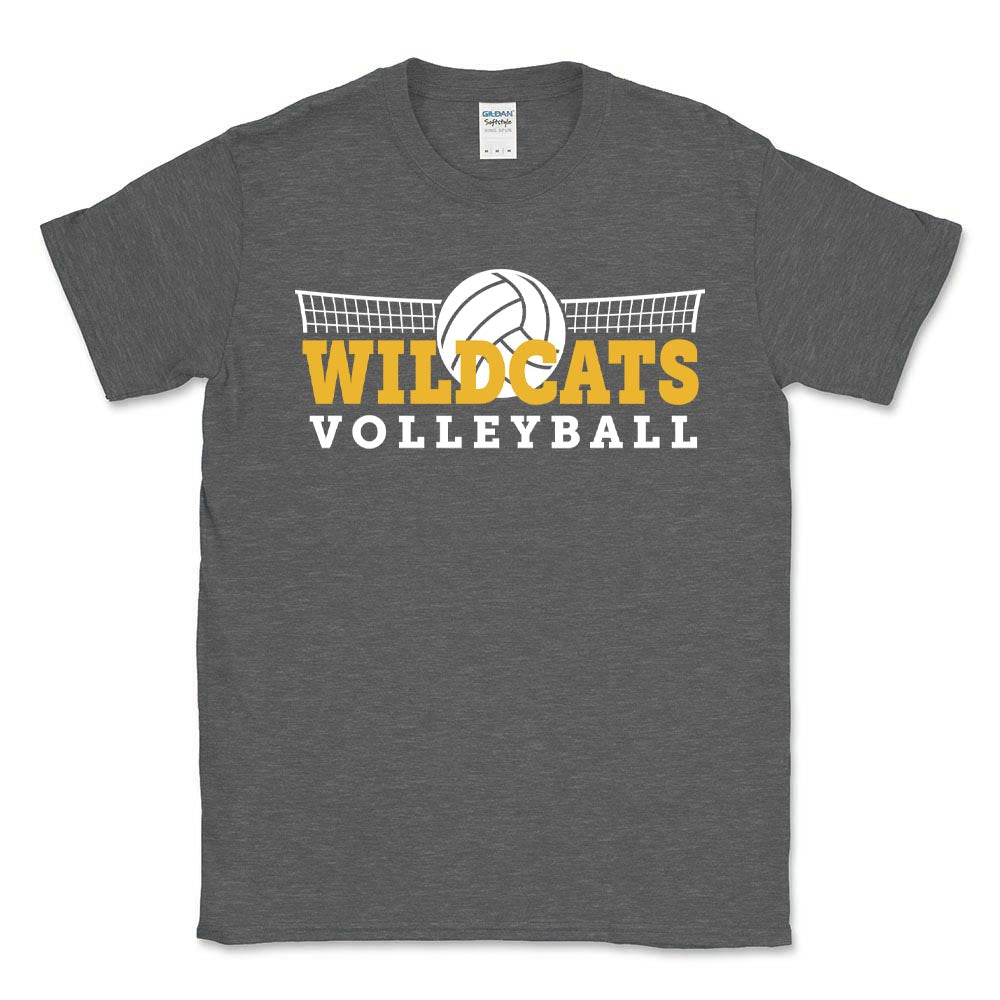 VOLLEYBALL SOFTSTYLE TEE ~ WOOD OAKS ATHLETICS ~ youth & adult ~ classic unisex fit