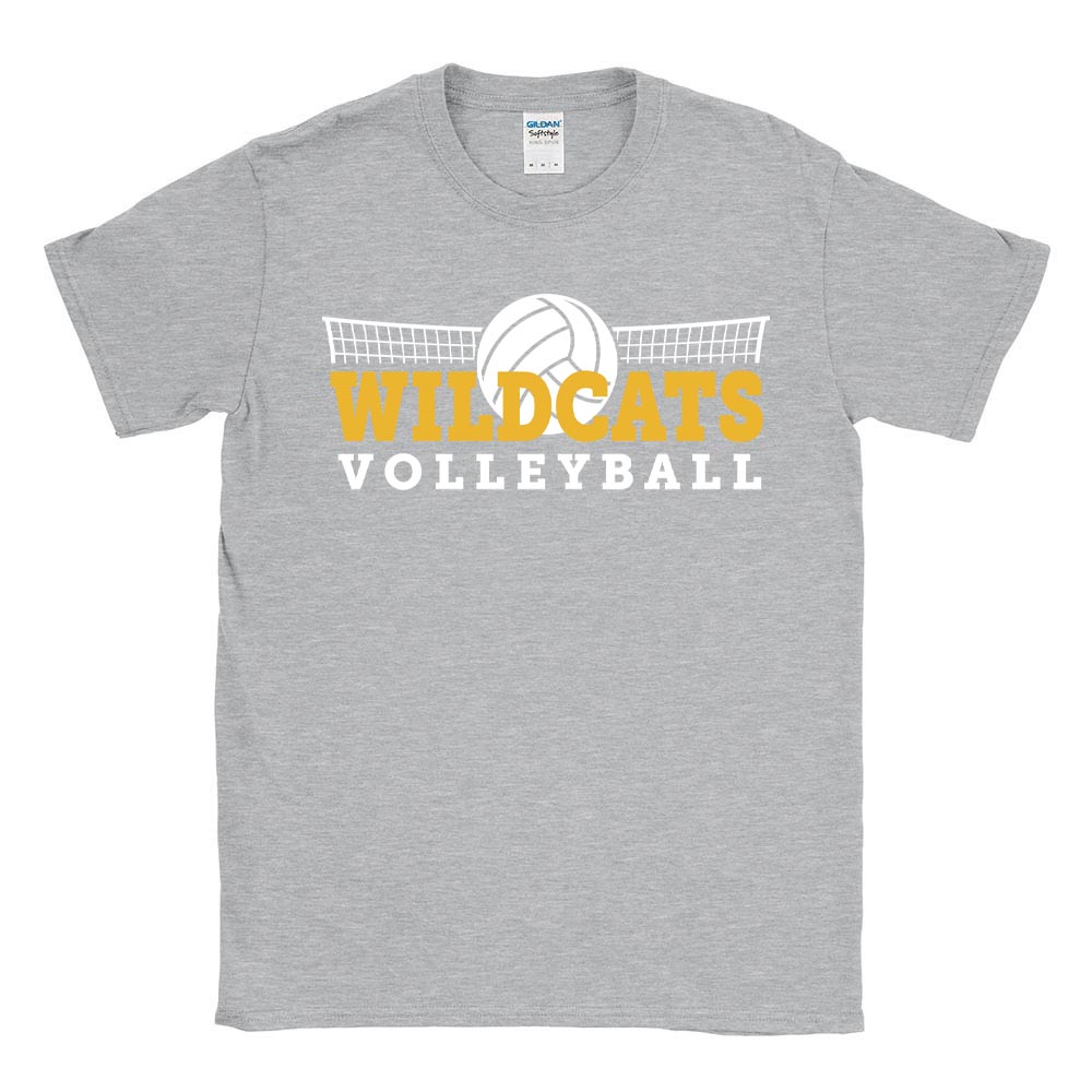 VOLLEYBALL SOFTSTYLE TEE ~ WOOD OAKS ATHLETICS ~ youth & adult ~ classic unisex fit