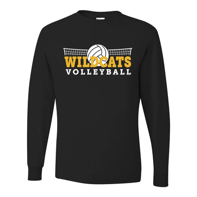 Volleyball ~ Long Sleeve 50/50 T-Shirt ~ Wood Oaks Athletics