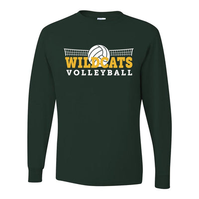 Volleyball ~ Long Sleeve 50/50 T-Shirt ~ Wood Oaks Athletics