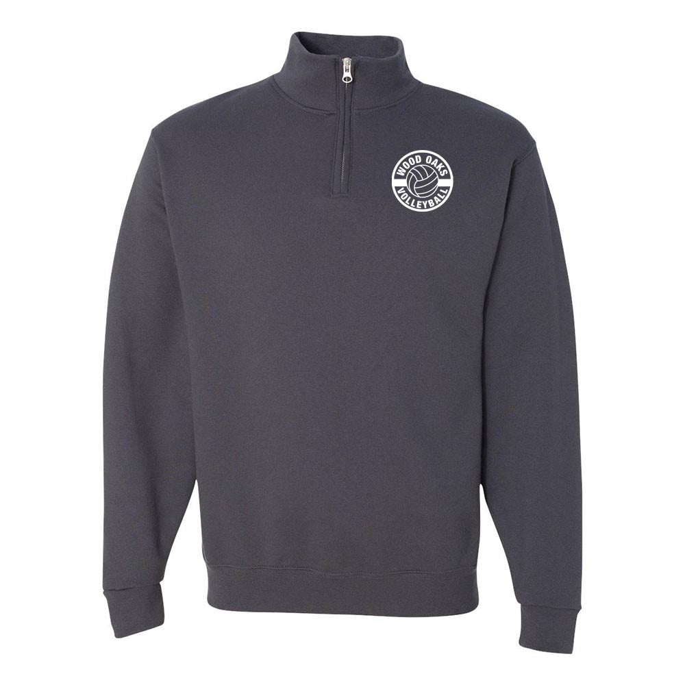 VOLLEYBALL QUARTER ZIP SWEATSHIRT ~ WOOD OAKS ATHLETICS ~ adult ~ classic fit