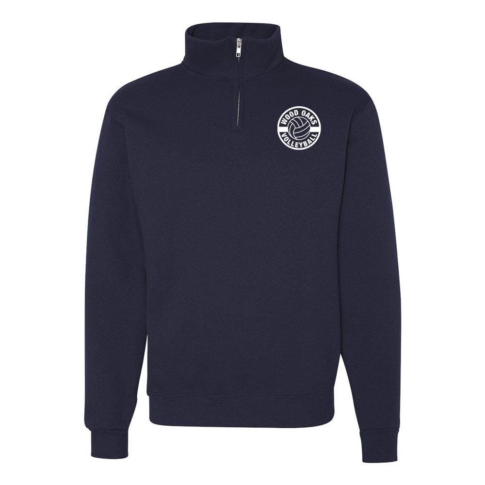 VOLLEYBALL QUARTER ZIP SWEATSHIRT ~ WOOD OAKS ATHLETICS ~ adult ~ classic fit