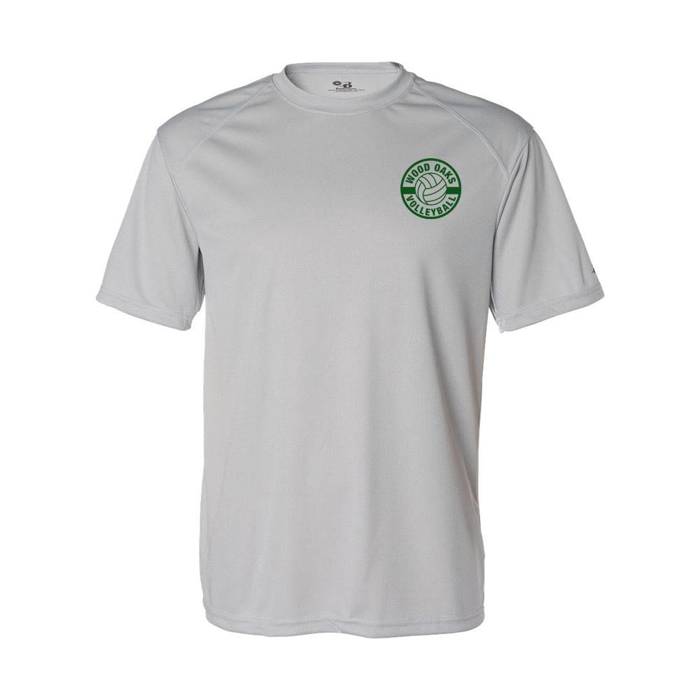 VOLLEYBALL LOGO PERFORMANCE TEE ~ WOOD OAKS ATHLETICS ~ youth & adult ~ classic fit
