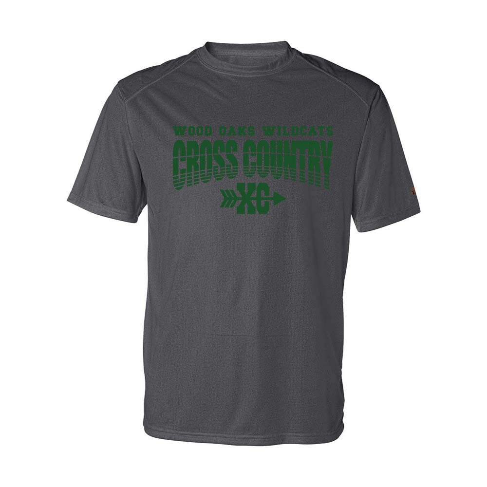 CROSS COUNTRY PERFORMANCE TEE ~ WOOD OAKS ATHLETICS ~ youth & adult ~ classic fit