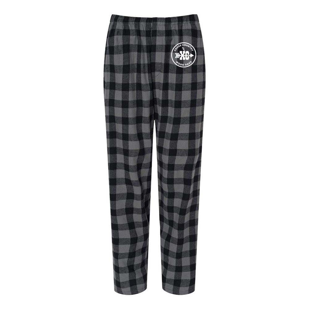 CROSS COUNTRY FLANNEL PANTS ~ WOOD OAKS ATHLETICS ~  juniors and adult ~  classic fit