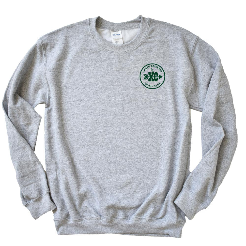 CROSS COUNTRY SWEATSHIRT ~ WOOD OAKS ATHLETICS ~ youth & adult ~ classic unisex fit