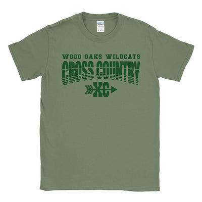 Cross Country ~ Cotton T-Shirt ~ Wood Oaks Athletics