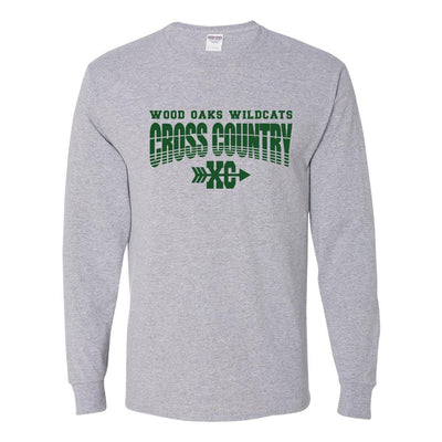Cross Country ~ Long Sleeve 50/50 T-Shirt ~ Wood Oaks Athletics
