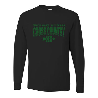 Cross Country ~ Long Sleeve 50/50 T-Shirt ~ Wood Oaks Athletics