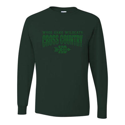 Cross Country ~ Long Sleeve 50/50 T-Shirt ~ Wood Oaks Athletics