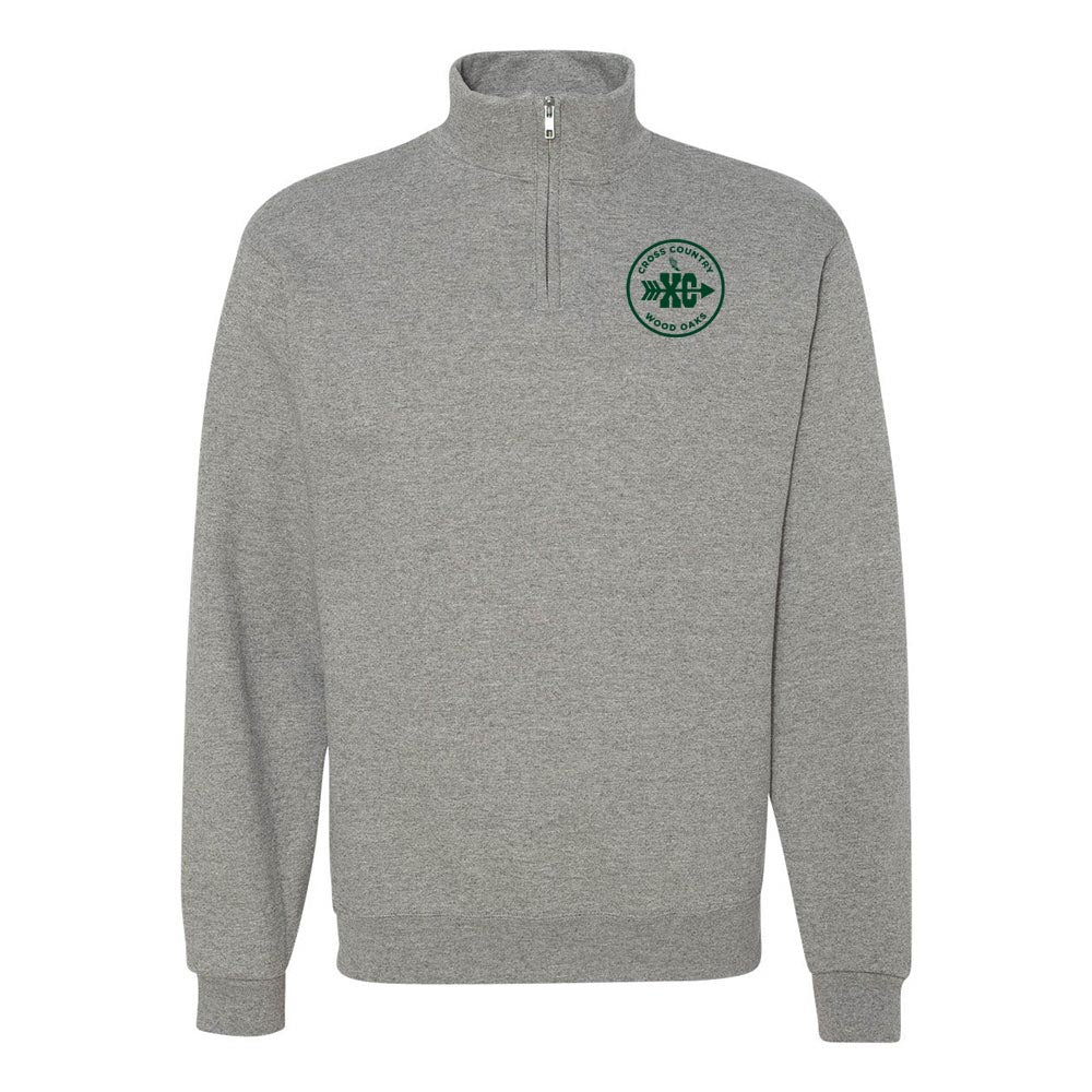 CROSS COUNTRY QUARTER ZIP SWEATSHIRT ~ WOOD OAKS ATHLETICS ~ adult ~ classic fit