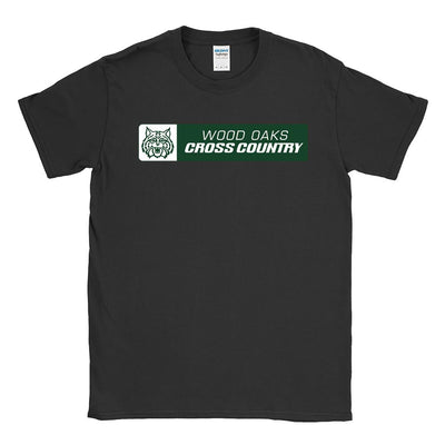 Cross Country Horizontal ~ Cotton T-Shirt ~ Wood Oaks Athletics