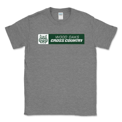 Cross Country Horizontal ~ Cotton T-Shirt ~ Wood Oaks Athletics