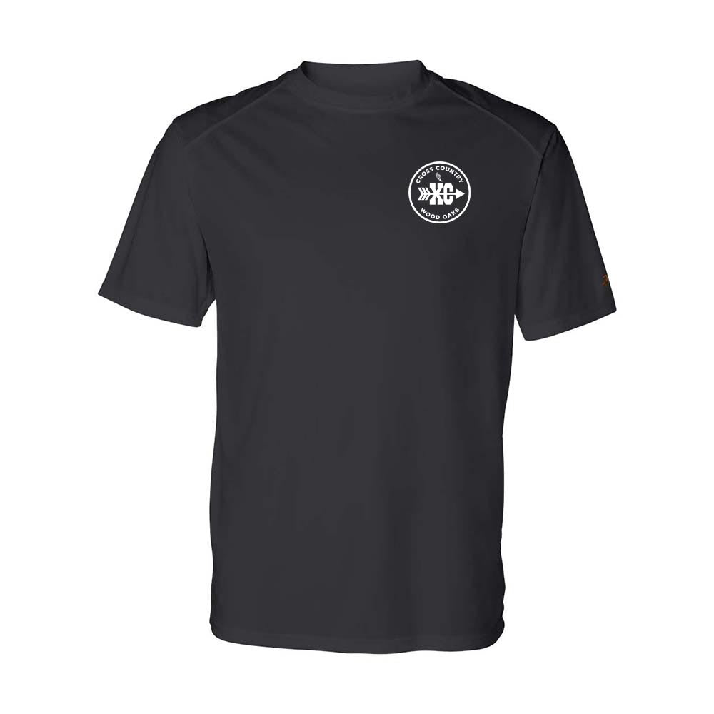 CROSS COUNTRY LOGO PERFORMANCE TEE ~ WOOD OAKS ATHLETICS ~ youth & adult ~ classic fit