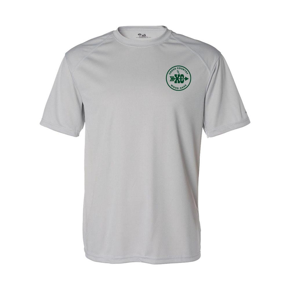 CROSS COUNTRY LOGO PERFORMANCE TEE ~ WOOD OAKS ATHLETICS ~ youth & adult ~ classic fit