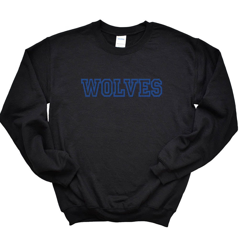 Allstar Wolves ~ Crewneck Sweatshirt ~ Wilmette Junior High School
